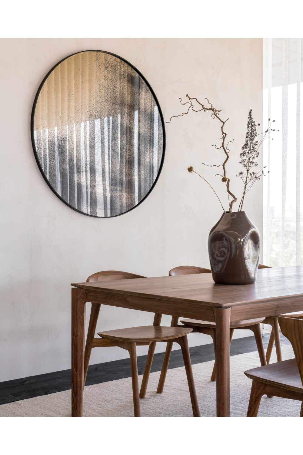   Aged Round Mirror | Oroa.com