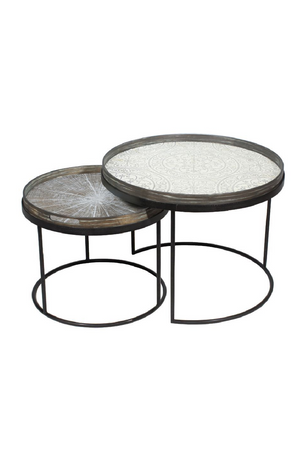   Round Tray Coffee Table set (2) | Oroa.com