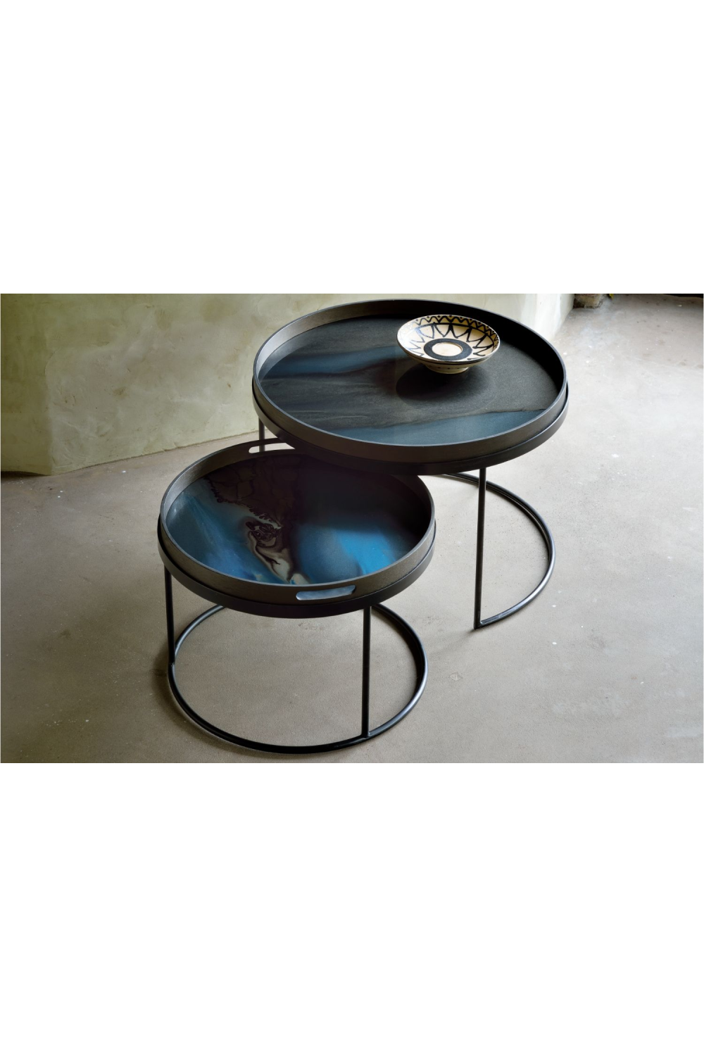   Round Tray Coffee Table set (2) | Oroa.com