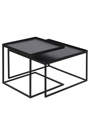   Black Nesting Coffee Tables (2) | Oroa.com