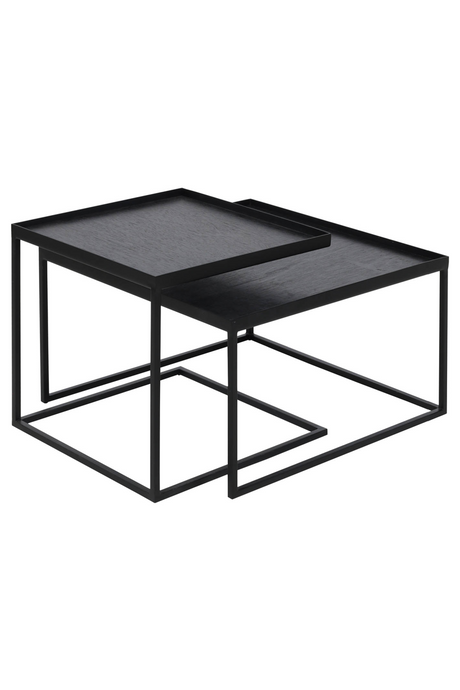   Black Nesting Coffee Tables (2) | Oroa.com