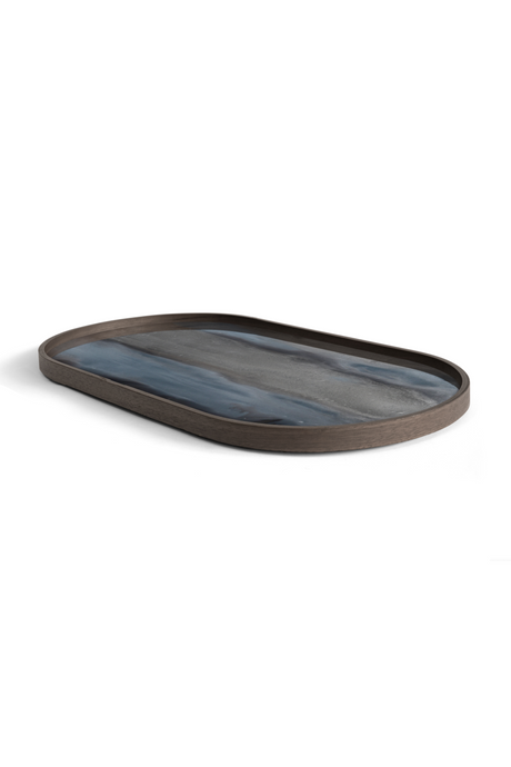   Oblong Hand-Painted Glass Tray | Oroa.com