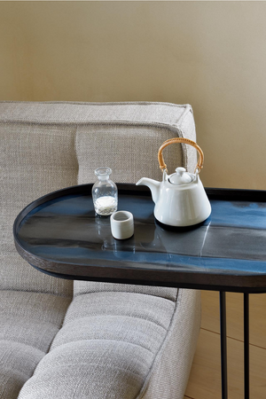   Oblong Hand-Painted Glass Tray | Oroa.com
