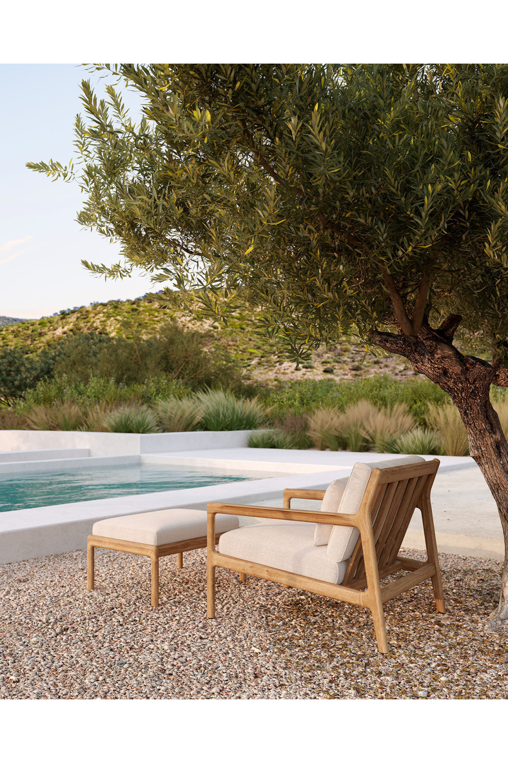   Rectangular Boucle Outdoor Cushions (2) | Oroa.com