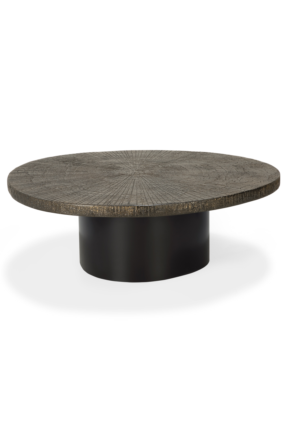  Metallic Oval Coffee Table | Oroa.com