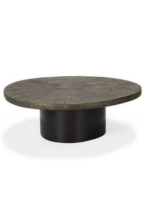  Metallic Oval Coffee Table | Oroa.com