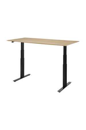   Oak Adjustable Desk L | Oroa.com