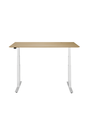   Oak Adjustable Desk L | Oroa.com