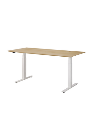   Oak Adjustable Desk L | Oroa.com