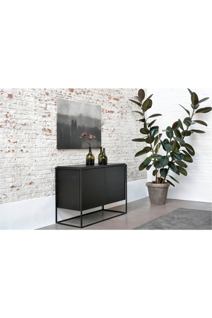   2-Door Wooden Black Oak Sideboard | Oroa.com