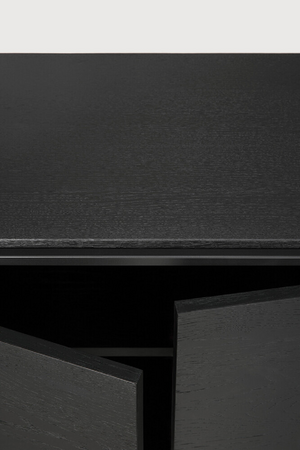   2-Door Wooden Black Oak Sideboard | Oroa.com