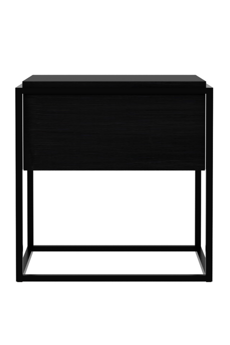   Black Oak Minimalist Nightstand | Oroa.com