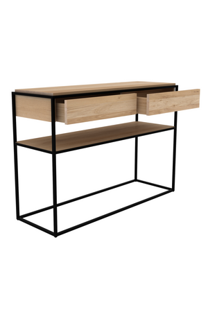   Rectangular 2-Drawer Console Table | Oroa.com