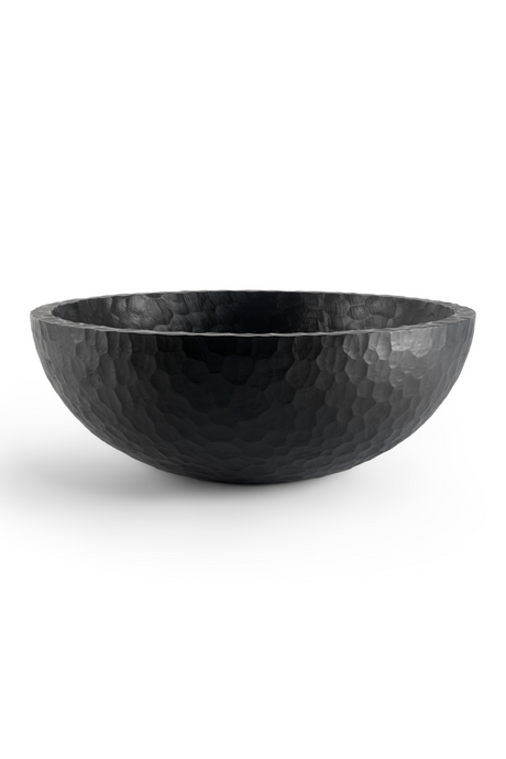   Varnished Mahogany Carved Bowl XL | Oroa.com
