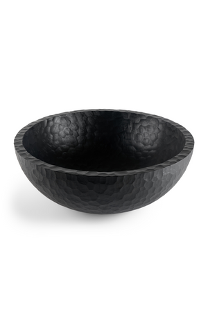   Varnished Mahogany Carved Bowl XL | Oroa.com