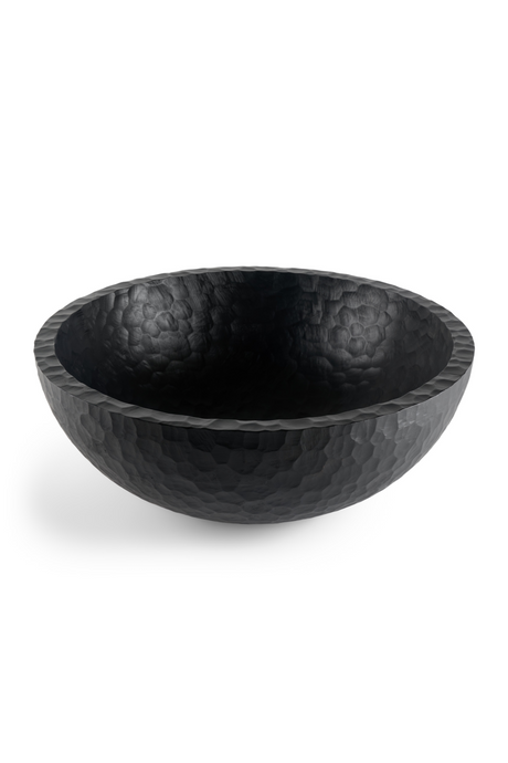   Varnished Mahogany Carved Bowl XL | Oroa.com