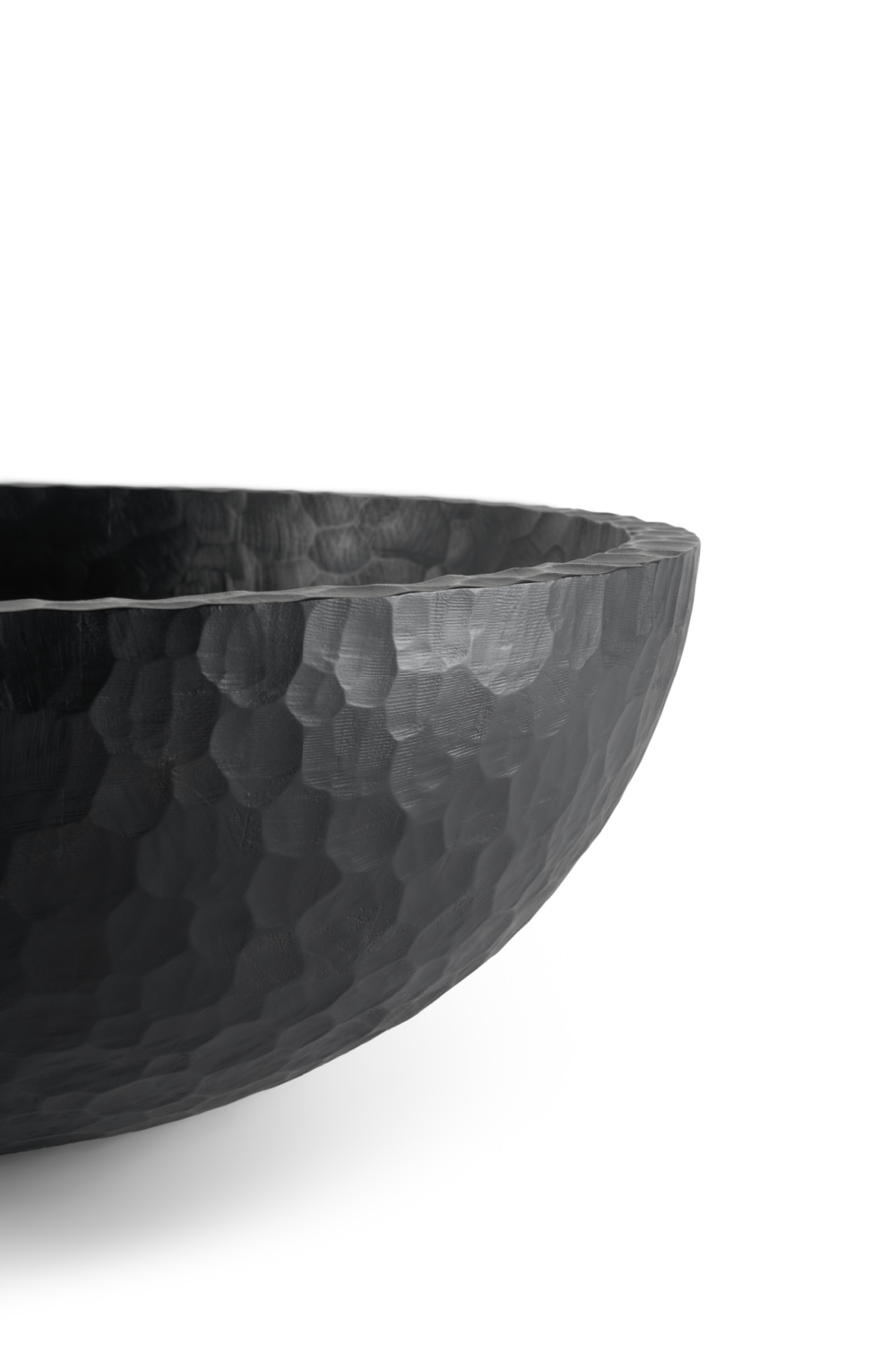   Varnished Mahogany Carved Bowl XL | Oroa.com
