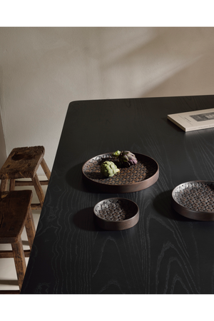   Brown Mahogany Bowl Set (3) | Oroa.com