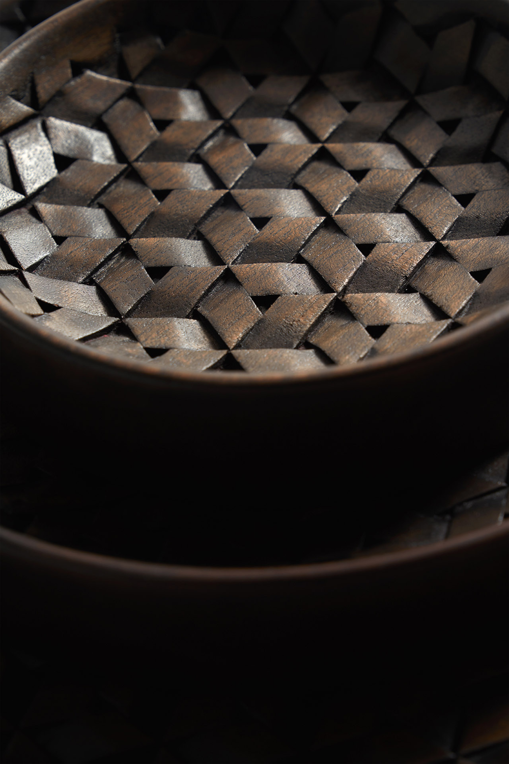   Brown Mahogany Bowl Set (3) | Oroa.com