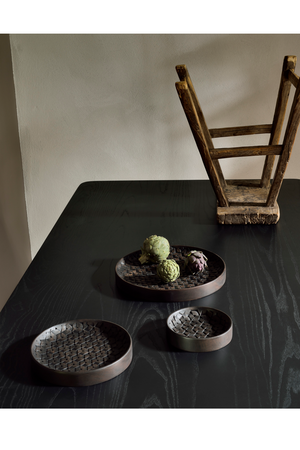   Brown Mahogany Bowl Set (3) | Oroa.com