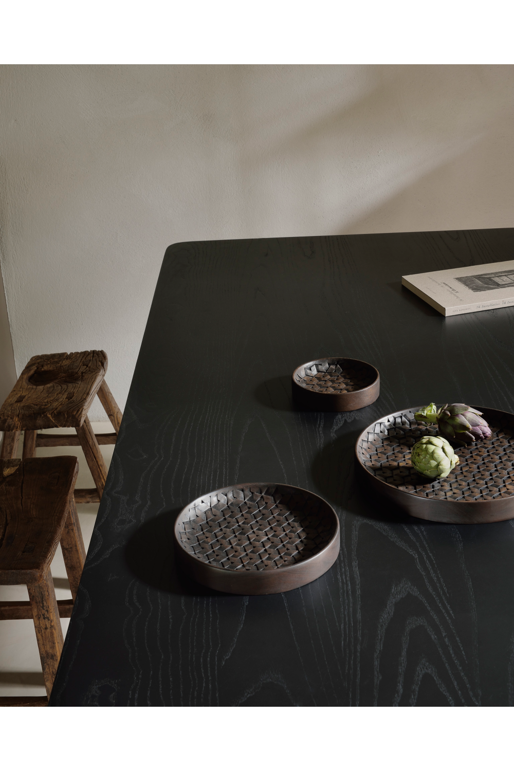   Brown Mahogany Bowl Set (3) | Oroa.com