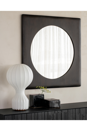   Varnished Mahogany Wall Mirror | Oroa.com