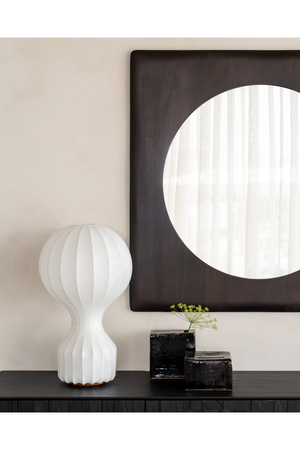   Varnished Mahogany Wall Mirror | Oroa.com