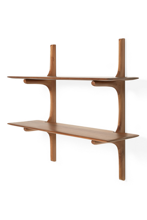   Varnished Mahogany Wall Shelf | Oroa.com