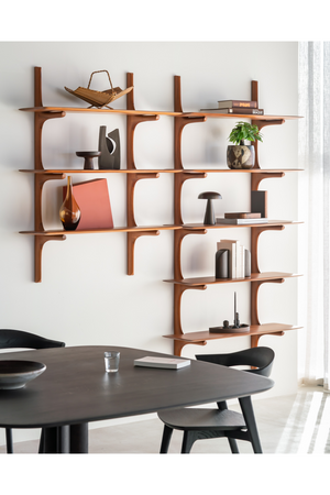   Varnished Mahogany Wall Shelf | Oroa.com