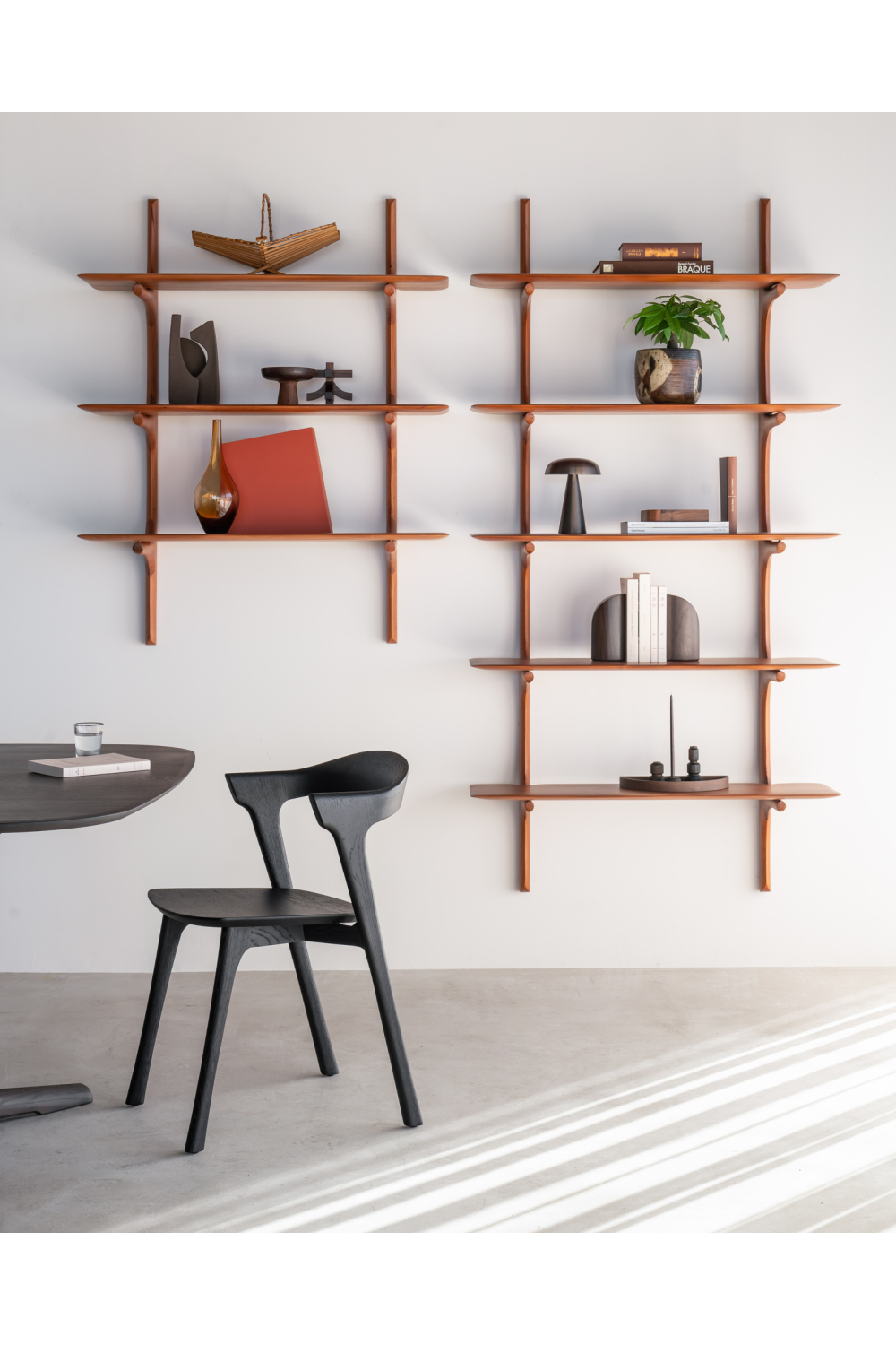   Varnished Mahogany Wall Shelf | Oroa.com