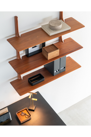   Varnished Mahogany Wall Shelf | Oroa.com
