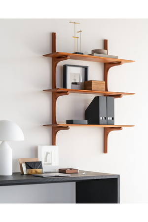   Varnished Mahogany Wall Shelf | Oroa.com