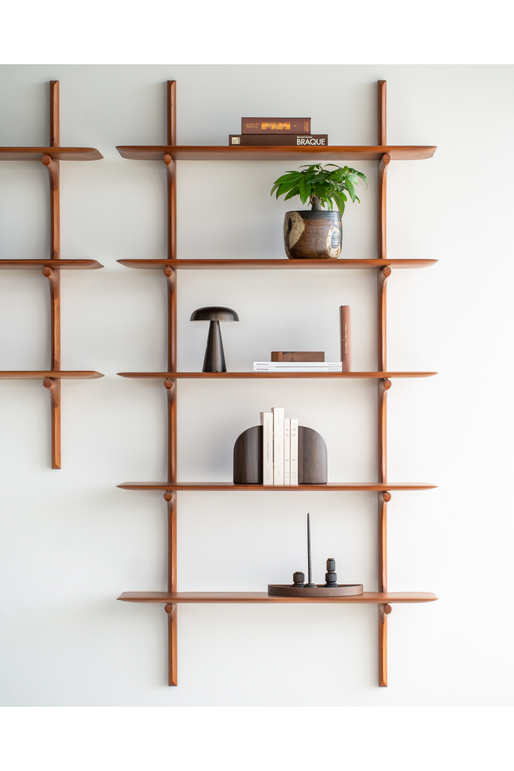   Varnished Mahogany Wall Shelf | Oroa.com