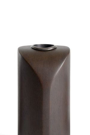   Brown Mahogany Candle Holders (3) | Oroa.com