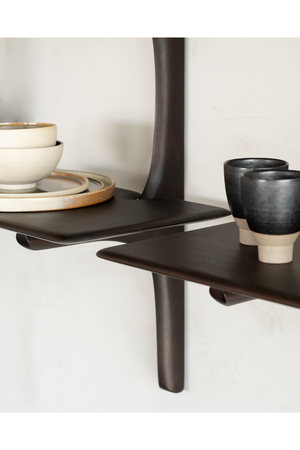   Brown Mahogany Wall Shelf | Oroa.com