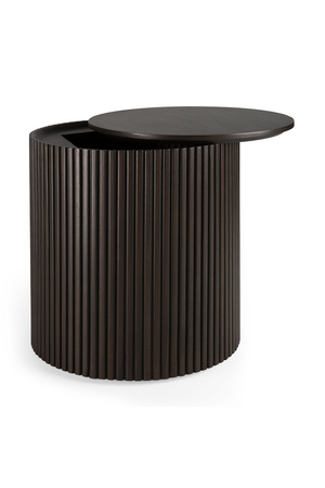   Brown Mahogany Storage Side Table | Oroa.com