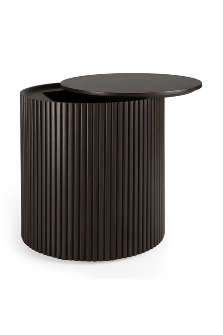   Brown Mahogany Storage Side Table | Oroa.com