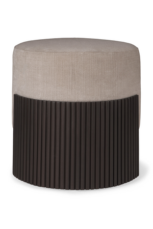   Cushioned Mahogany Pouf | Oroa.com