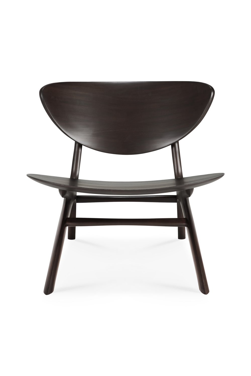   Mahogany Curved Lounge Chair | Oroa.com