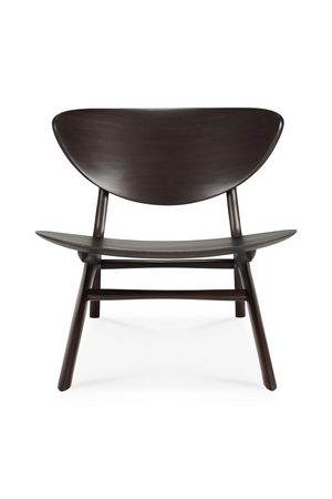   Mahogany Curved Lounge Chair | Oroa.com