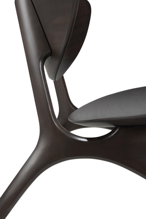   Mahogany Curved Lounge Chair | Oroa.com