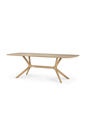   Cross Leg Oak Dining Table | Oroa.com