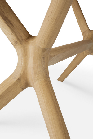   Cross Leg Oak Dining Table | Oroa.com