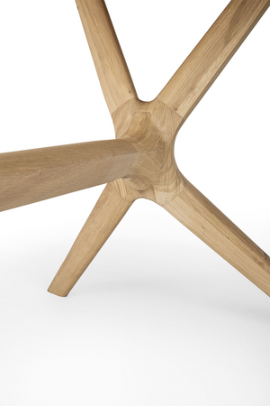   Cross Leg Oak Dining Table | Oroa.com