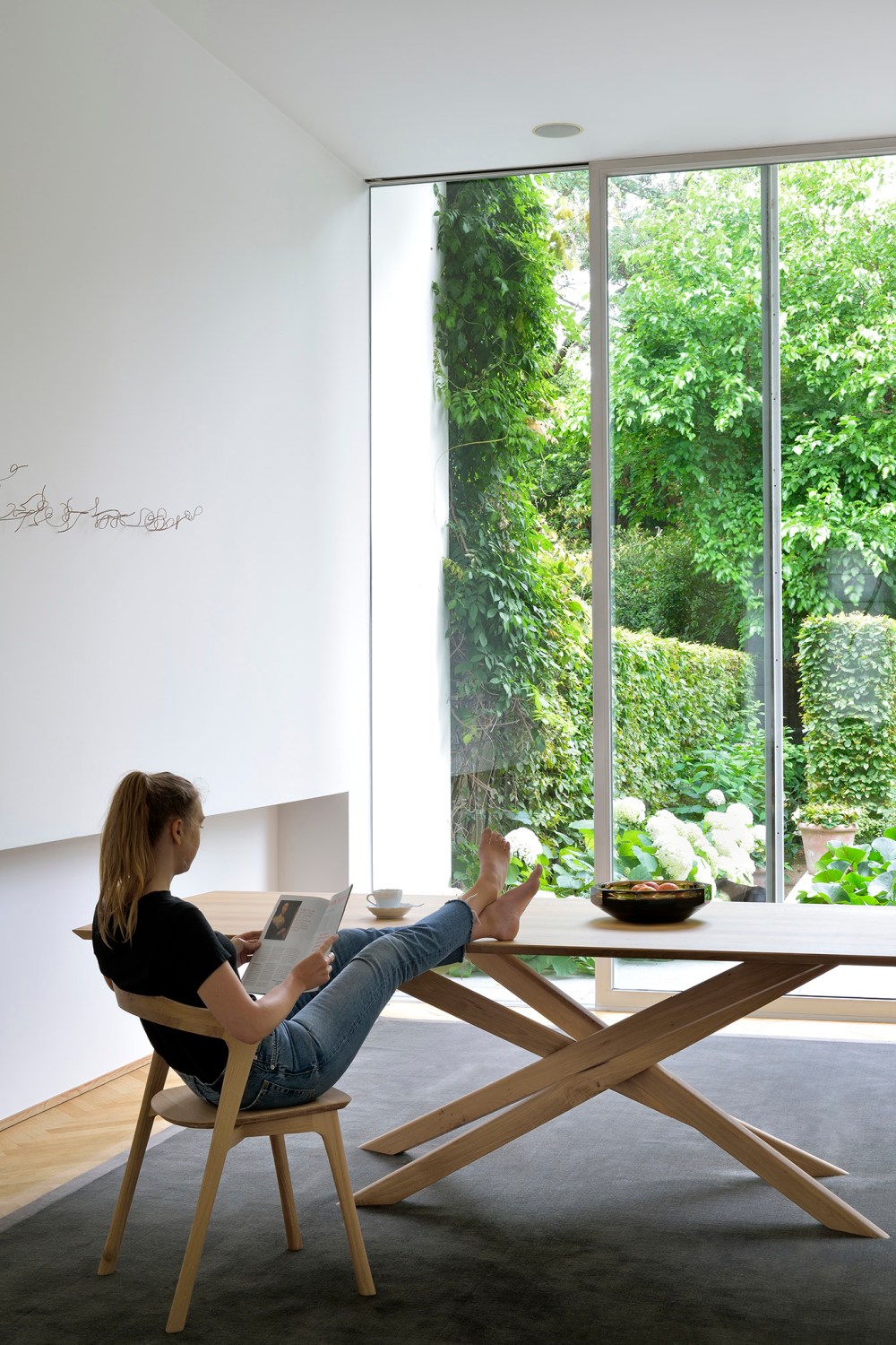   Rectangular Oak Dining Table | Oroa.com