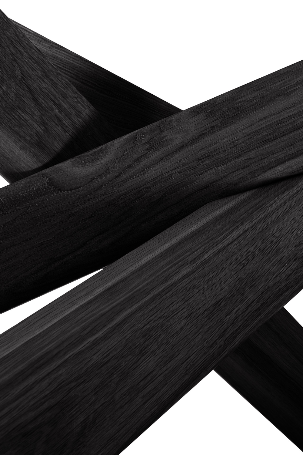  Oval Black Oak Dining Table | Oroa.com