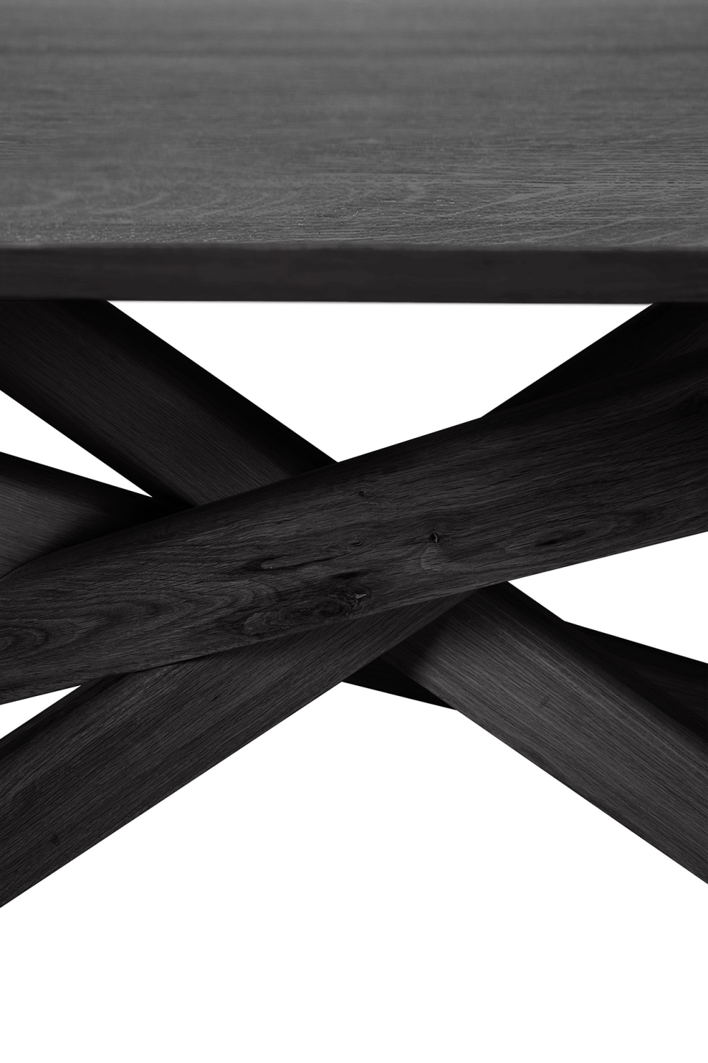  Oval Black Oak Dining Table | Oroa.com