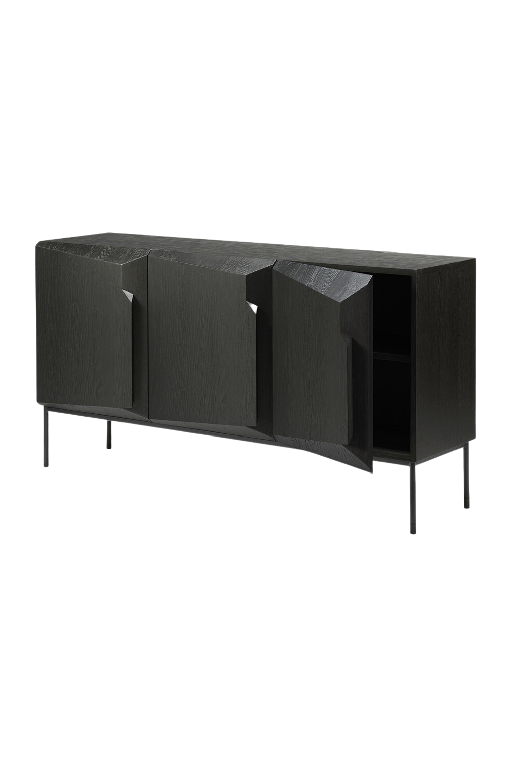   Black Oak Modern Sideboard | Oroa.com