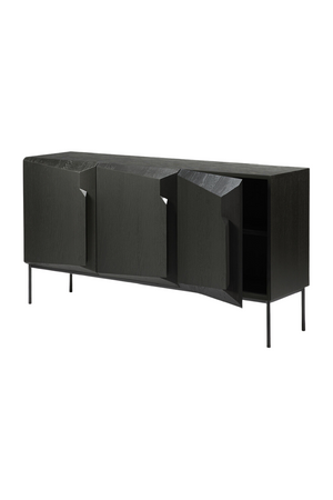   Black Oak Modern Sideboard | Oroa.com