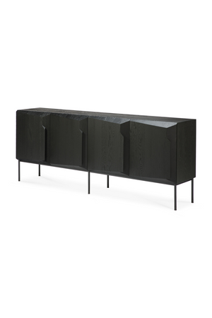   Black Oak Modern Sideboard | Oroa.com